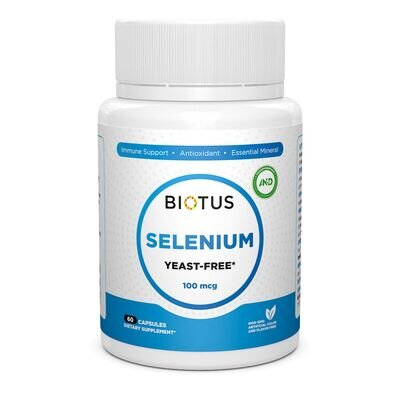 Селен без дріжджів Biotus Selenium капсули по 100 мкг №60