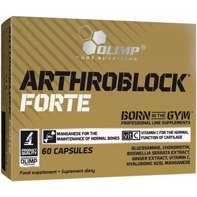 Хондропротектор комплексний для суглобів та зв'язок Olimp Arthroblock Forte Sport Edition, 60 капсул