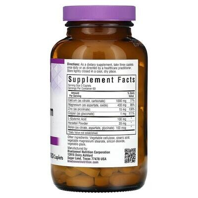Кальцій Магній+Цинк Bluebonnet Nutrition Calcium Magnesium Zinc капсули №180