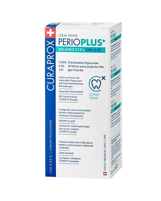 Ополіскувач для порожнини рота Curaprox Perio Plus Balance 0,05% хлоргексидину, 200 мл