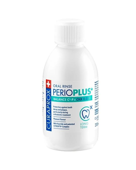 Ополіскувач для порожнини рота Curaprox Perio Plus Balance 0,05% хлоргексидину, 200 мл