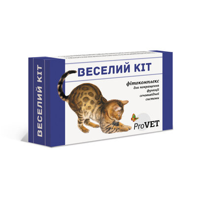 Фітокомплекс для покращення функції сечовивідної системи ProVET Веселий Кіт для котів, 20 мл