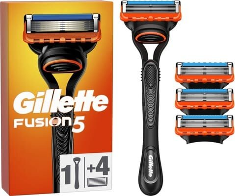 Бритва Gillette Fusion5 + 4 змінних картриджа