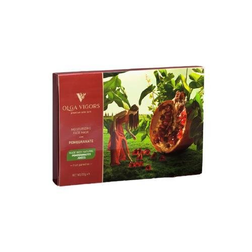 Маска для обличчя Vigor Гранат зволожуюча, 1 штука