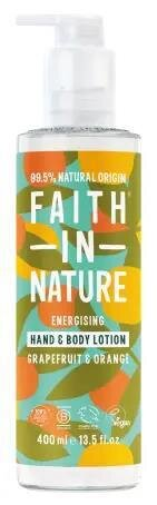 Лосьон для рук і тіла Faith In Nature натуральний з грейпфрутом та апельсином, 400 мл