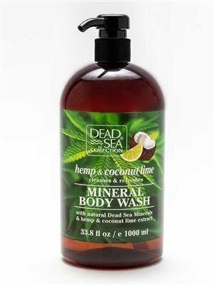 Гель для душу Dead Sea Collection з мінералами Мертвого моря і екстрактами конопель, кокоса і лайма, 1000 мл