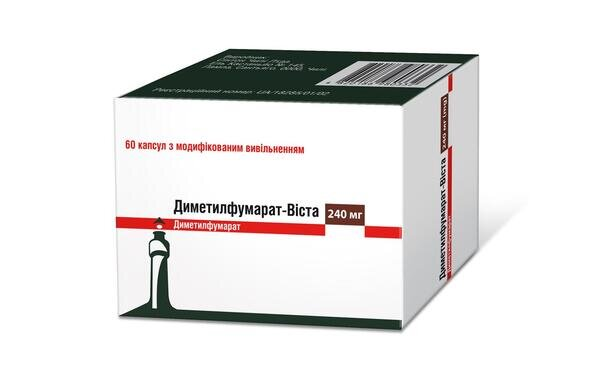 Диметилфумарат-Віста капсули з модиф. вивіл. по 240 мг №60 (10х6)