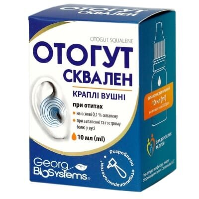 Отогут сквален краплі вушні по 10 мл у флак.-крап.