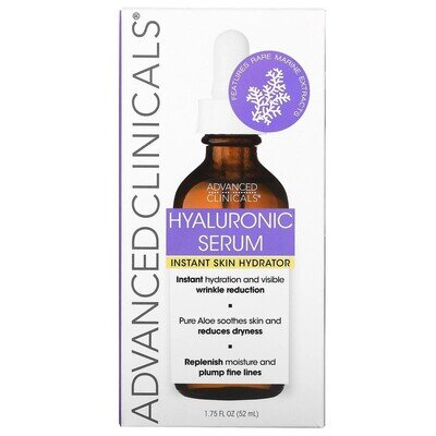 Сироватка для обличчя Advanced Clinicals Hyaluronic Serum миттєве зволоження шкіри, 52 мл