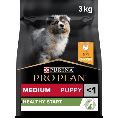 Корм сухий Purina Pro Plan Dog Medium Puppy з високим вмістом курки, 3 кг