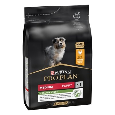 Корм сухий Purina Pro Plan Dog Medium Puppy з високим вмістом курки, 3 кг