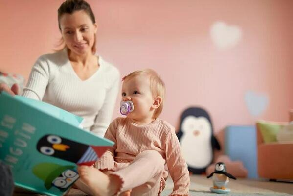 Пустушка силіконова Philips Avent Ultra Air Animal SCF080/11 ортодонтична, 0-6 місяців, 2 шт