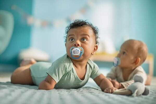 Пустушка силіконова Philips Avent Ultra Air Animal SCF080/11 ортодонтична, 0-6 місяців, 2 шт