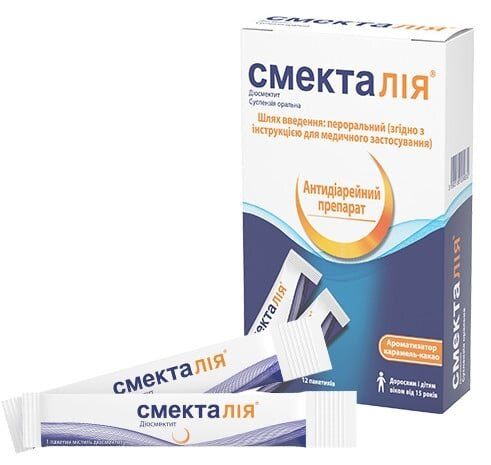 Смекталія суспензія ор. 3 г по 10.27 г №12 у пак.
