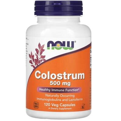 Колострум NOW Colostrum 500 мг вег. капсули №120