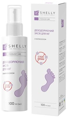 Засіб для ніг Shelly дезодоруючий пролонгованої дії з фарнезолом, 100 мл