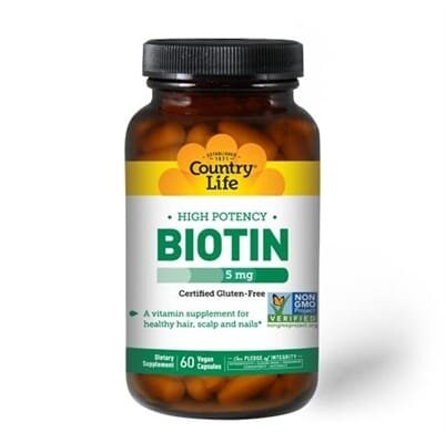 Біотин Country Life Biotin 5000 мкг, 60 капсул