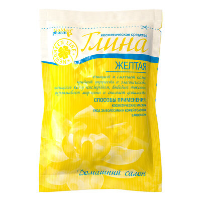 Глина жовта Golden Pharm косметична, 60 г