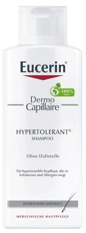 Шампунь Eucerin DermoCapillaire Hypertolerant для гіперчутливої шкіри голови схильної до подразнень і алергій (69661), 250 мл