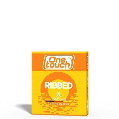 Презервативи One Touch Ribbed Ребристі, 3 штуки