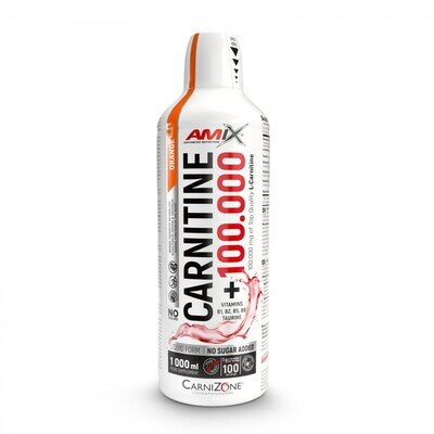 Жироспалювач Amix Nutrition Carnitine 100.000 mg CarniZone Orange, 1000 мл
