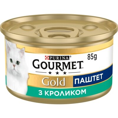 Корм вологий для кішок Purina Gourmet Gold Паштет з кроликом, 85 г
