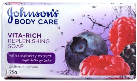 Мило Johnson's Body Care Vita-Rich з екстрактом малини відновлююче, 125 г