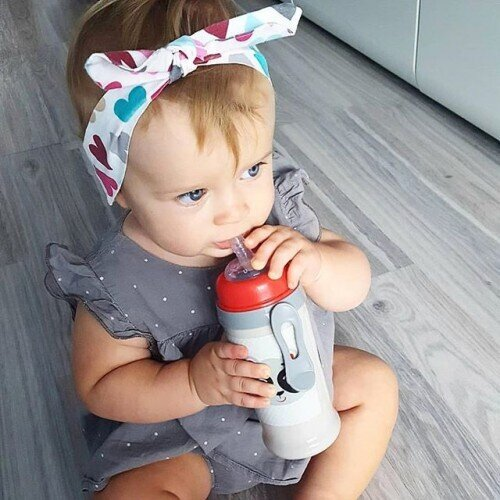 Поїльник Canpol babies Hello Little Панда 56/510_bei з силіконовою насадкою, бежевий, 350 мл