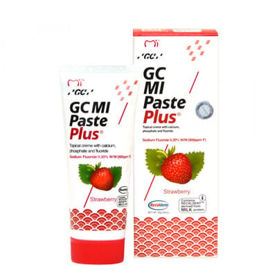 Крем для зубів GC MI Paste Plus для ремінералізації Полуниця, 35 мл