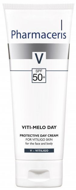 Крем для обличчя та тіла Pharmaceris Viti-Melo Day SPF50+ денний захисний для шкіри з вітіліго, 75 мл