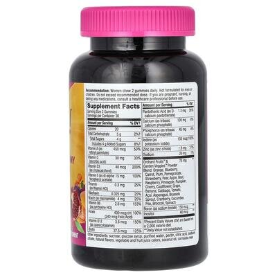 Мультивітаміни для жінок Nature's Way Alive! Women's Gummy Vitamins ягідний мікс, 60 жувальних цукерок