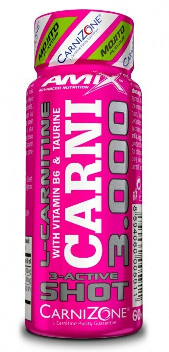 Жироспалювач Amix Nutrition CarniShot 3000 Mojito, 60 мл 1/20
