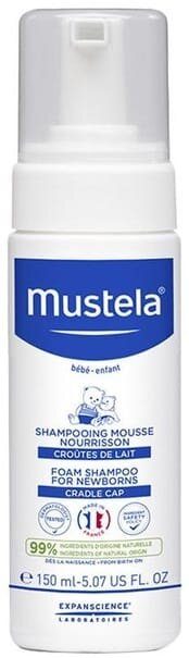 Пінка-шампунь Mustela Bebe для новонароджених, 150 мл