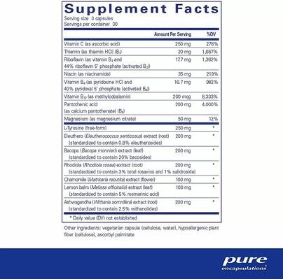 Антистресова формула Pure Encapsulations Daily Stress Formula, 90 капсул
