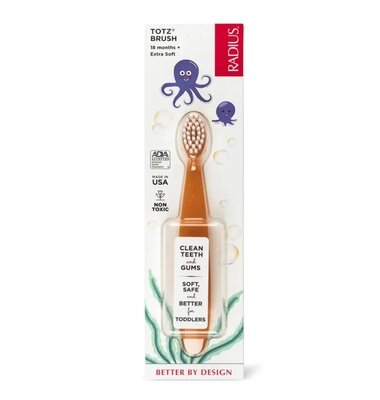Зубна щітка Radius Totz Brush від 18 місяців, дуже м'яка, коралова
