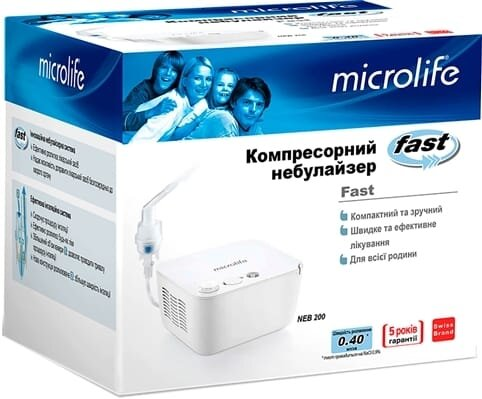 Інгалятор (небулайзер) Microlife NEB 200 компресорний