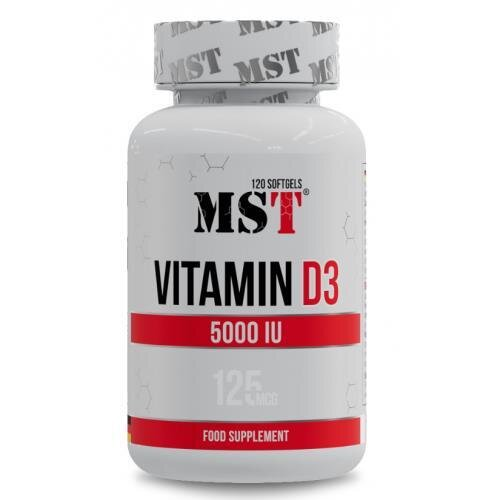 Вітамін Д3 MST Nutrition Vitamin D3 5000 MO, 120 капсул
