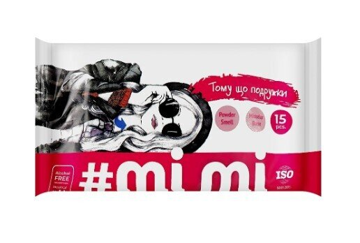 Серветки вологі MiMi Подружки, 15 шт