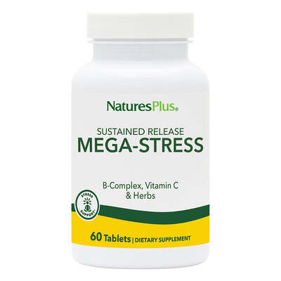 Комплекс для подолання стресу та підтримки енергії Nature's Plus Mega-Stress, 60 таблеток