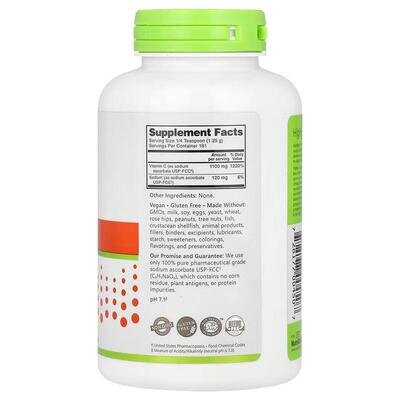 Аскорбат натрію Буферизований вітамін С NutriBiotic Sodium Ascorbate Immunity, 227 г