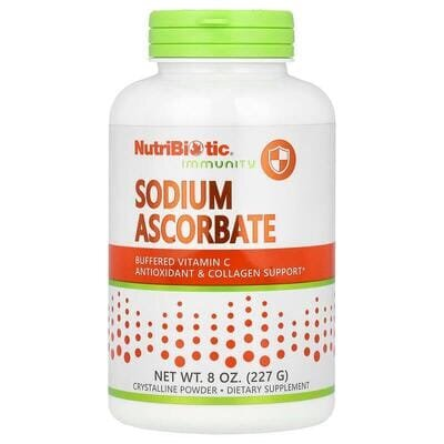 Аскорбат натрію Буферизований вітамін С NutriBiotic Sodium Ascorbate Immunity, 227 г