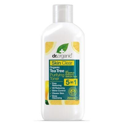 Тонік для обличчя Dr. Organic Skin Clear 5 в 1, 200 мл