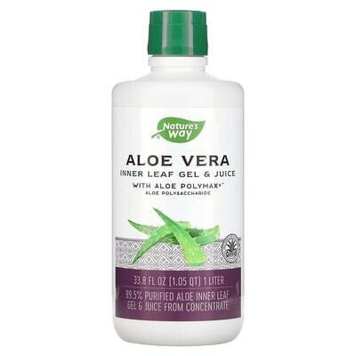 Алое вера Nature's Way Aloe Vera гель і сік з алое полімаксом зі смаком диких ягід, 1 л
