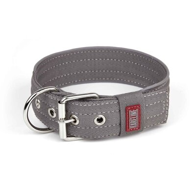 Нашийник KareLine Keeper Active 0979/10 посилений подвійний нейлон сірий, ширина 20 мм, довжина 260-310 мм
