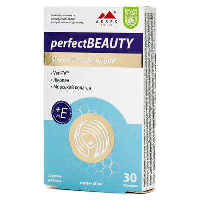 Перфект Б'юті Оксамитова шкіра Baum Pharm таблетки №30
