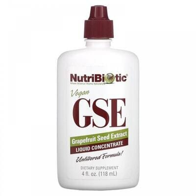 Грейпфрута насіння екстракт NutriBiotic GSE Grapefruit Seed Extract Рідкий концентрат, 118 мл