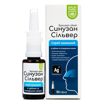 Синузан Сільвер Baum Pharm спрей назал. по 30 мл у флак.