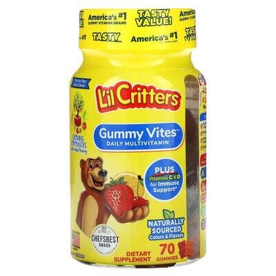 Комплекс мультивітамінів L'il Critters Gummy Vites, 70 жувальних мармеладок