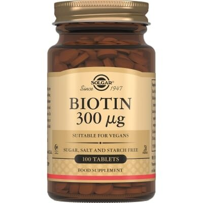 Біотин Solgar Biotin 300 мкг таблетки №100