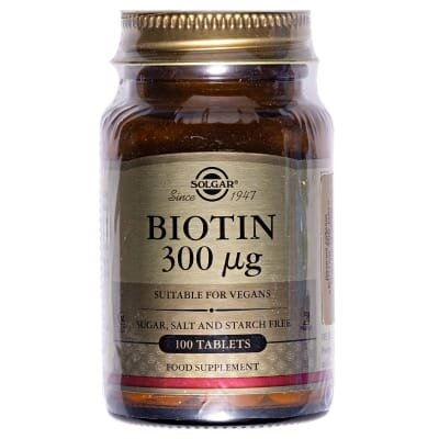 Біотин Solgar Biotin 300 мкг таблетки №100